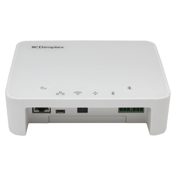 The Dimplex Wi-Fi Hub lay flat down